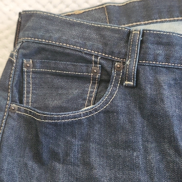 LEVI'S 501 MENS JEANS SIZE W36 L32 BLACK COLOR PRE OWNED - Picture 9 of 11